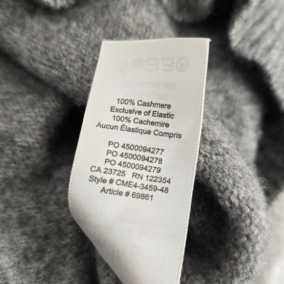 Aritzia Wilfred Gray Cashmere Turtleneck Sweater - Picture 4 of 4